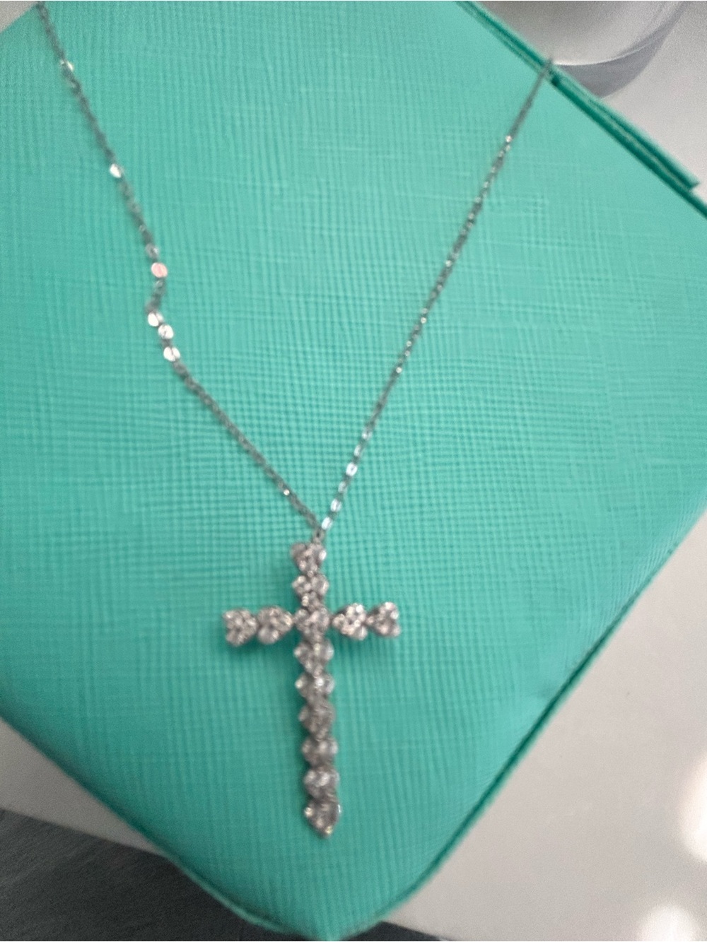Cross diamond necklace